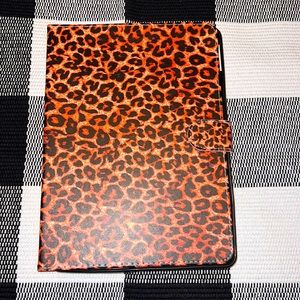 Leopard print iPad 7th generation case; like new
